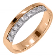 Золотое обручальное кольцо с бриллиантом (арт. К569)