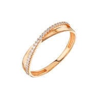 Золотое кольцо с фианитом (арт. 380448)