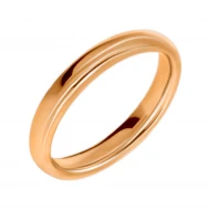 Золотое обручальное кольцо классическое комфорт (арт. 3к)