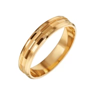Золотое обручальное кольцо с алмазной гранью (арт. ОКЗ9055)