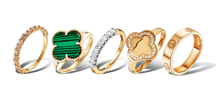 Как выбрать женские золотые кольца из золота