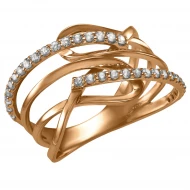 Золотое Кольцо с фианитом (арт. 380216)