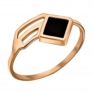 Золотое кольцо с агатом (арт. 369677)