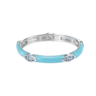 Серебряное кольцо с эмалью (арт. К-синя1/е-20)