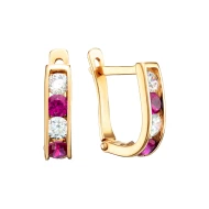 Золотi Сережки з фіанітом (арт. 3001.7)