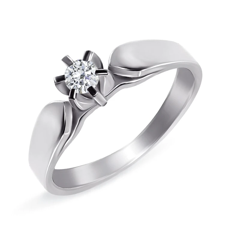 Золота каблучка з діамантами (арт. 2-1200007)