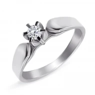 Золота каблучка з діамантами (арт. 2-1200007)