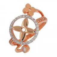 Золотое Кольцо с фианитом (арт. к05159)