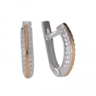 Срiбнi Сережки з куб. окс. цирконію (арт. 0053.10)