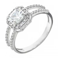 Серебряное Кольцо с куб.окс.циркония (арт. 0486.10р)