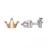 Серебряные серьги-пусети (арт. 0497.10р)