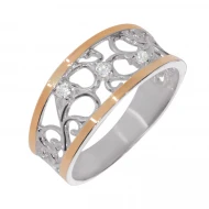 Серебряное Кольцо с куб.окс.циркония (арт. 0396.10)