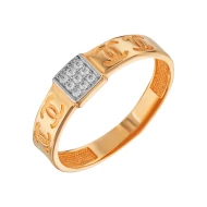 Золотое кольцо с фианитом (арт. 428180)