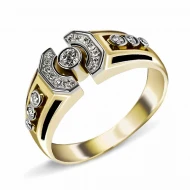 Золотое кольцо с бриллиантом (арт. 701-456*)