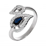 Золота каблучка з діамантами (арт. 701-395с^)