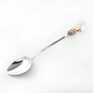 Серебряная ложка чайная с эмалью (арт. 9023е)