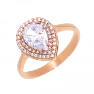 Золотое Кольцо с фианитом (арт. 2498.1)