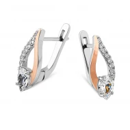 Срiбнi Сережки з куб. окс. цирконію (арт. 922С.Rh)