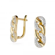 Золотi Сережки з куб. окс. цирконію (арт. 110289ж)