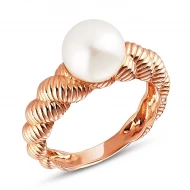 Золотое Кольцо с жемчугом (арт. 153818прлб)