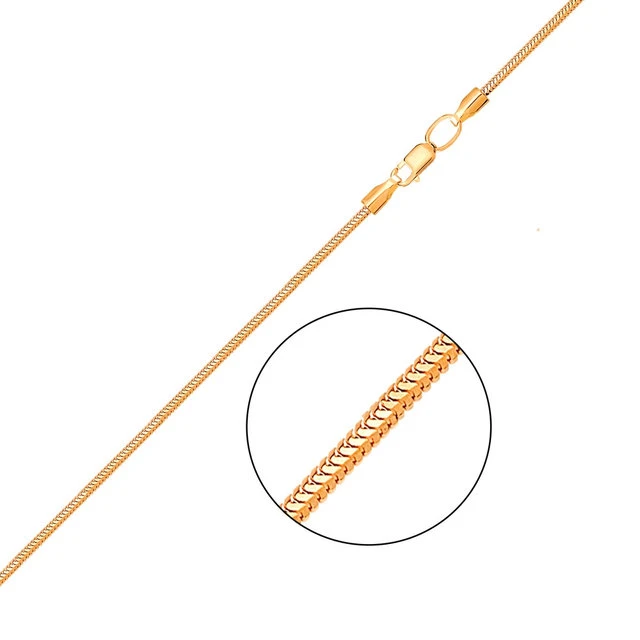 Золотий ланцюжок плетіння Снейк (арт. 304204)