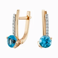 Золотi сережки з діамантами з топазом swiss blue (арт. 92E0034428-0-1.155-768)