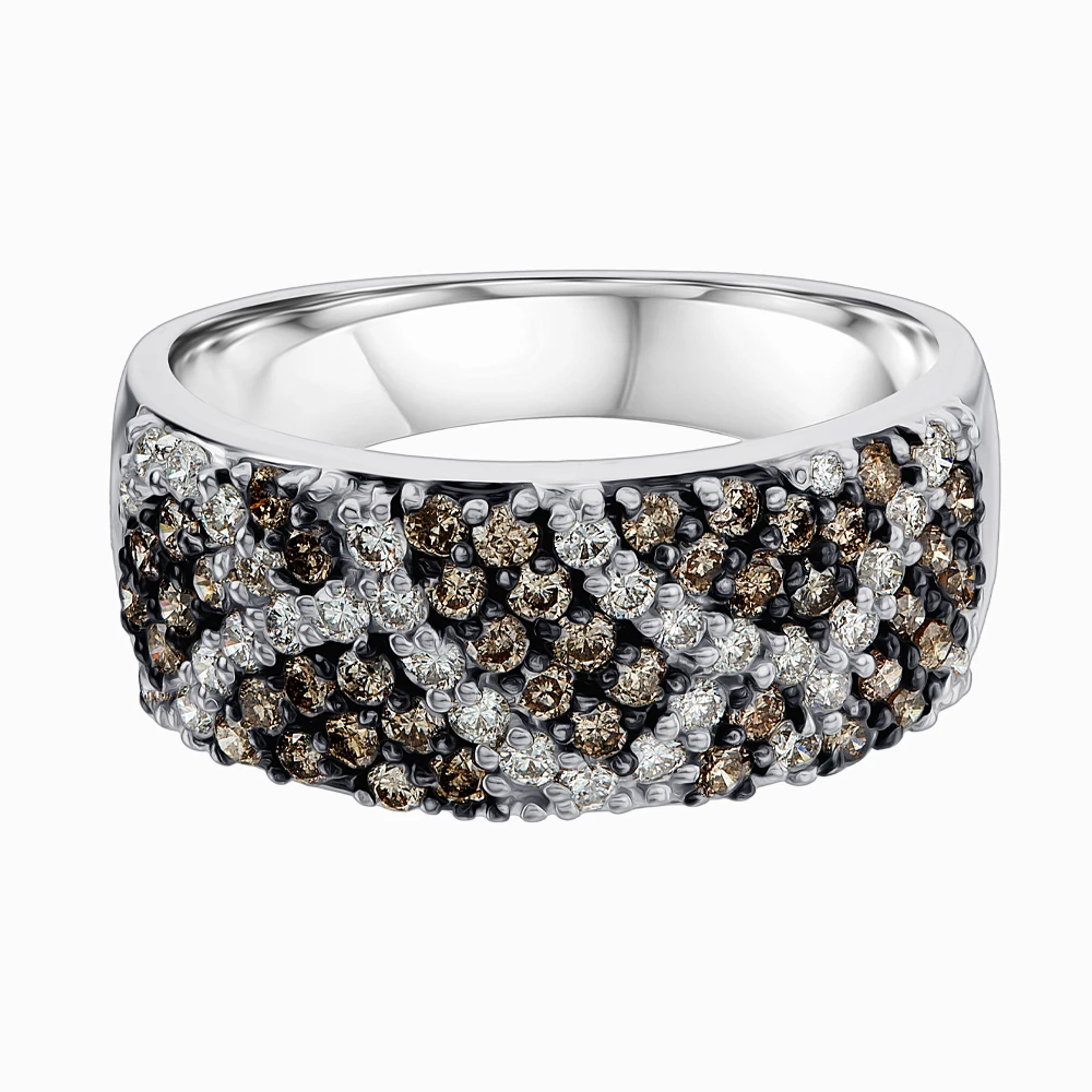 Золота каблучка з діамантами (арт. R22276-9.155-1805)