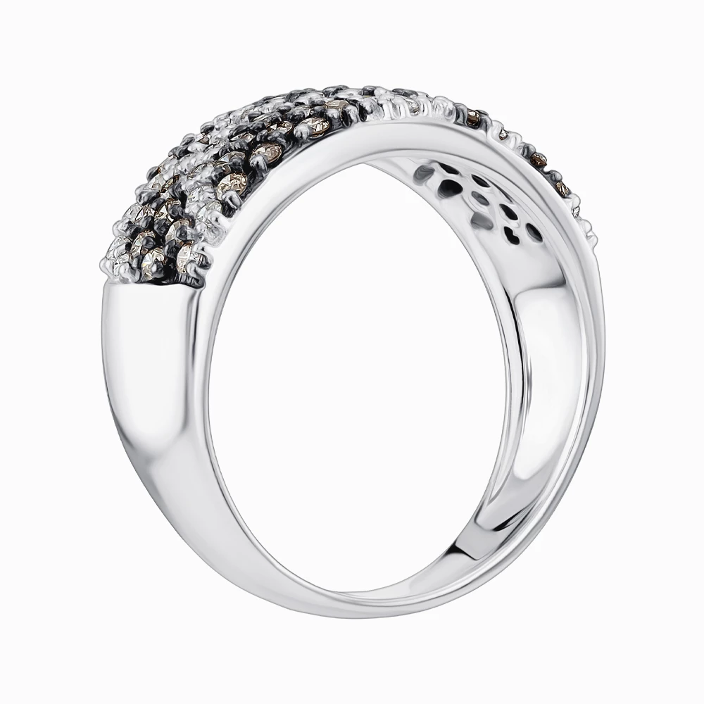 Золота каблучка з діамантами (арт. R22276-9.155-1805)