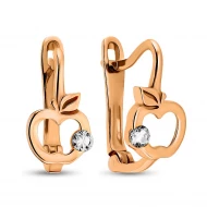 Золотi Сережки з куб. окс. цирконію (арт. 106358)