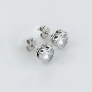 Срiбнi сережки-пусети з фіанітом (арт. 9520336б)