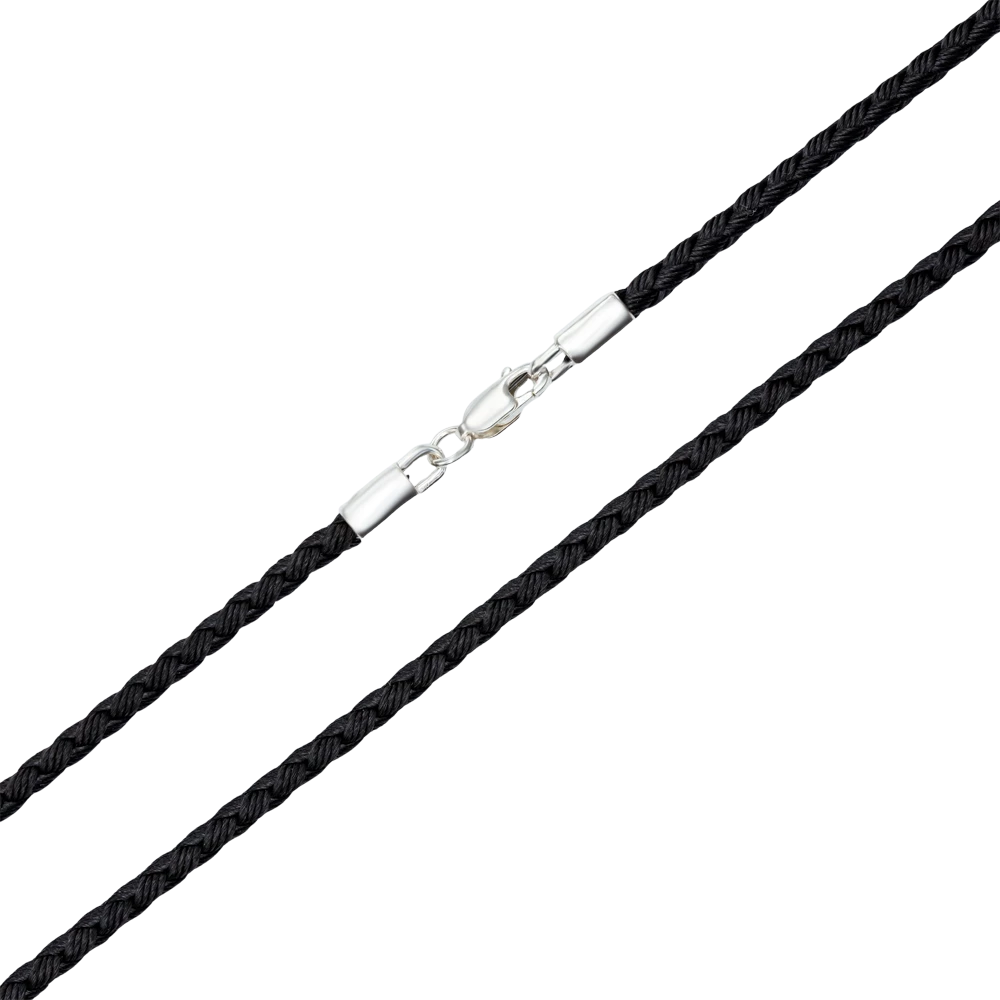 Срiбний шнурок на шию (арт. 59023/ч)