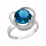 Золотое кольцо с топазом london blue (арт. 1190433102)