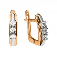 Золотые Серьги с фианитом (арт. 430921)