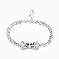 Серебряный Браслет с фианитом (арт. 550390з)