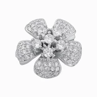 Срiбна брошка з фіанітом (арт. 590023б)