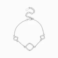 Серебряный Браслет с фианитом (арт. 550226б)