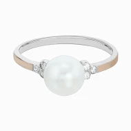 Серебряное Кольцо с жемчугом (арт. 437к Р)