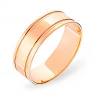 Золотое обручальное кольцо с алмазной гранью (арт. 238021)
