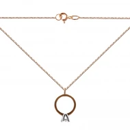 Золоте кольє з діамантами (арт. 1-6100002)