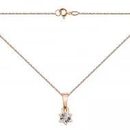 Золоте кольє з діамантами (арт. 1-6100003)