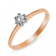 Золота каблучка з діамантами (арт. 3577-1)