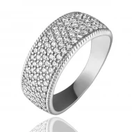 Серебряное кольцо с фианитом (арт. 910144б)