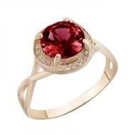 Золота Каблучка з гранатом (арт. 1194881)