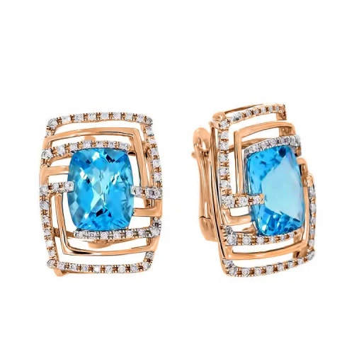 Золотые серьги с бриллиантами (арт. RG-32143-12.200-2278)