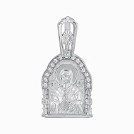 Серебряная подвеска-ладанка с фианитом (арт. А230пР)
