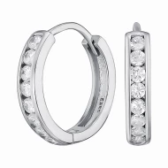 Серебряные серьги-конго с фианитом (арт. 9520460б)