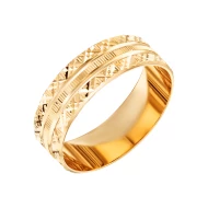 Золотое обручальное кольцо с алмазной гранью (арт. ОК240)