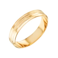 Золотое обручальное кольцо с алмазной гранью (арт. ОК196)