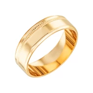 Золотое обручальное кольцо с алмазной гранью (арт. ОК220)