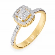 Золотое кольцо с бриллиантом (арт. 701-906*)